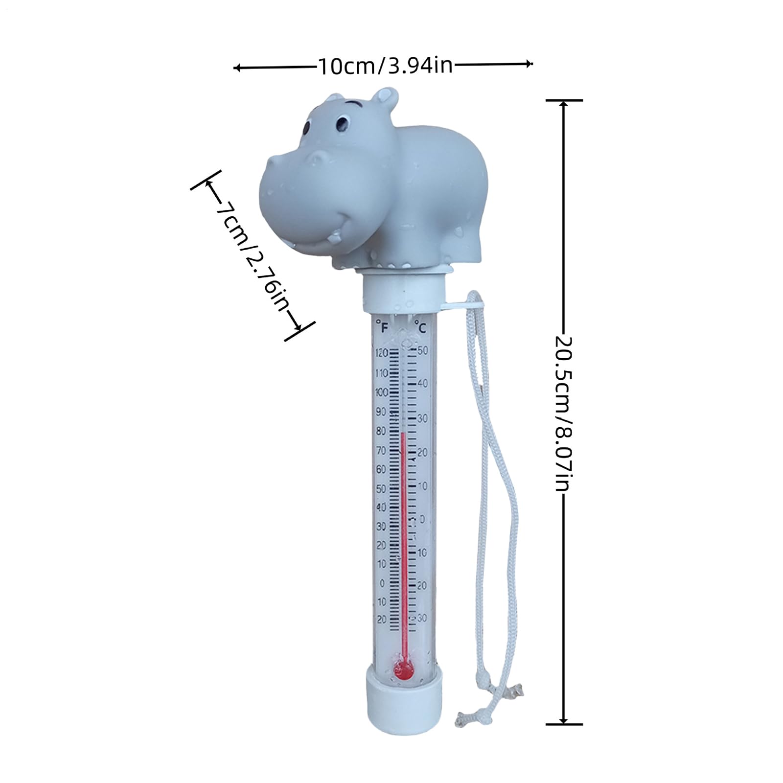 Temperatura Della Piscina Galleggiante, Termometro Per Acqua Di Cartoni Animati, Temperatura Della Vasca Da Bagno, Termoscopio Facile Da Leggere Con Corda Per Vasche Idromassaggio