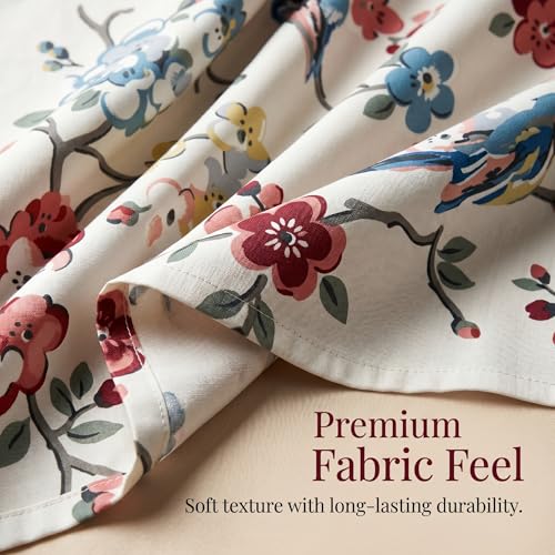 Image of BSB HOME 300 TC Table Cover for 6 Seater Dining Table, Premium Soft Washable Wrinkle & Fade Resistant Table Cloth for Home Kitchen Dining Room Decor, 90 x 60 Inches (228 x 152 cm) - Alabaster Cream