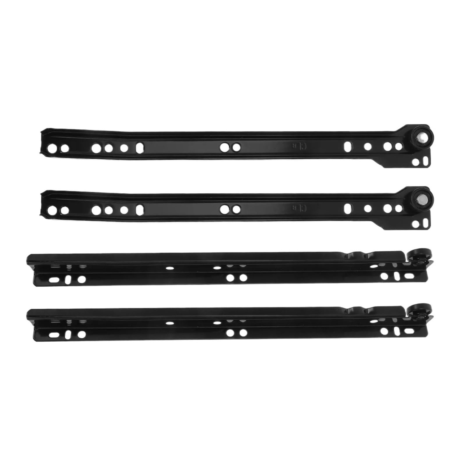 Guías para cajones con cojinetes de bolas montados 1 Par De Guías Cajón Montaje Inferior Alta Resistencia Metal For Muebles Gabinetes Cocina