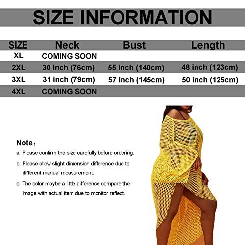 Women Plus Size Swimsuit Cover Up - Bathing Suit Bikini Crochet Swim Cover Up Plus Size Swim Beach Dress4