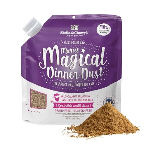 Stella & Chewy's Freeze-Dried Raw Cat & Kitten Food Topper - Magical Dinner Dust - Premium...