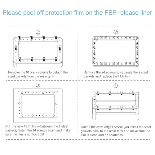 Image of 3 idea Imagine Create Print Mono X Resin VAT for 3D Resin Printer Accessories Parts
