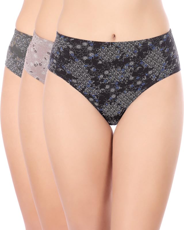 bodycare Women’s Premium Cotton Briefs Mid Rise | Self Design | Inner Elastic Waistband 5417 (Pack of 3)-picture-56