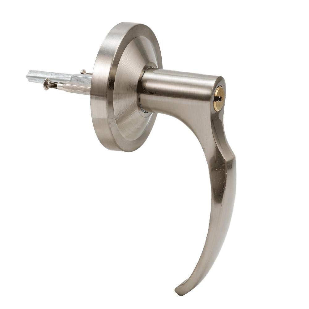 IRONWALLS Door Push Bar Panic Exit Device with Exterior Lever, 70cm/27.5” Stainless Steel