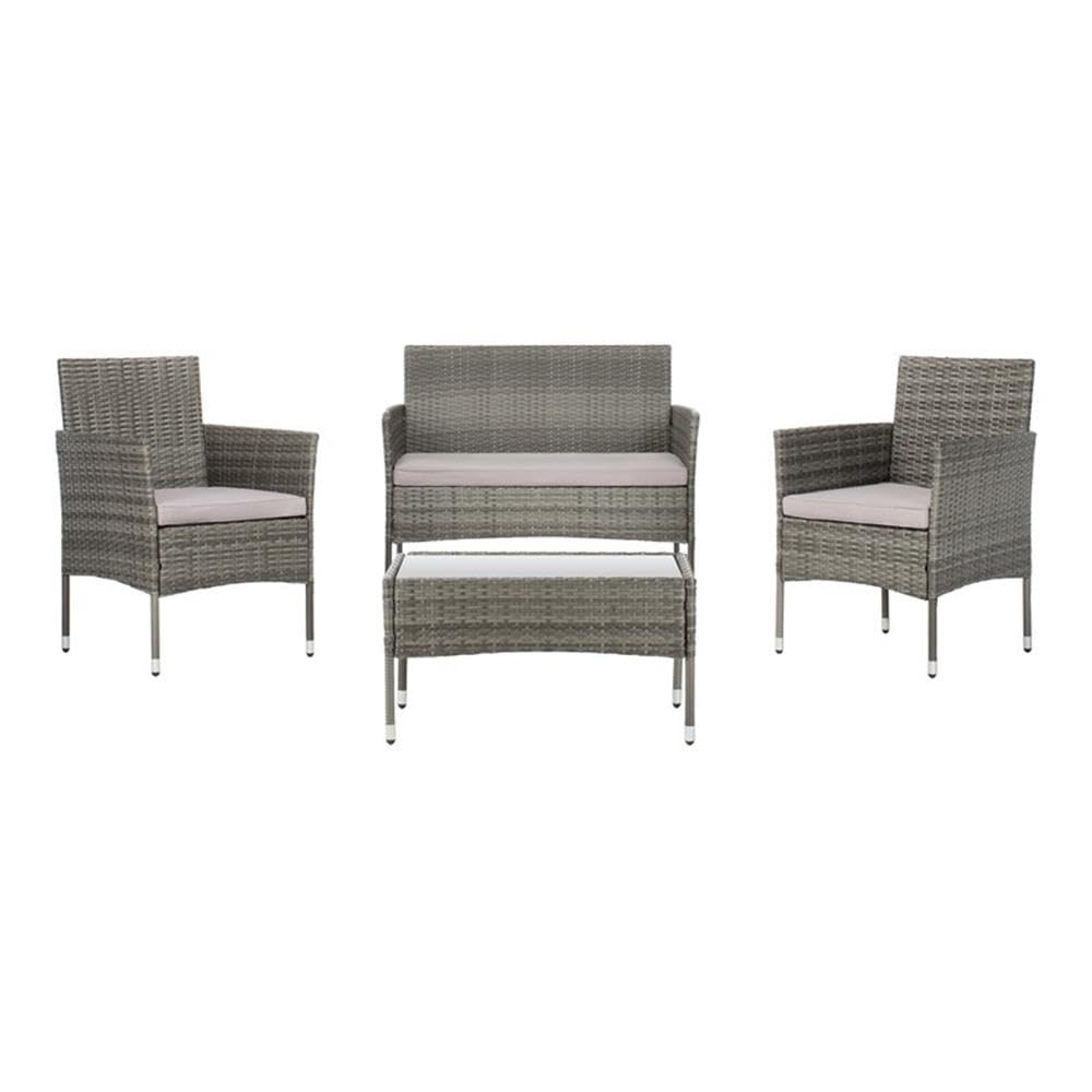 PAT7504B Collection Abdul Grey - Juego de 4 piezas para exteriores