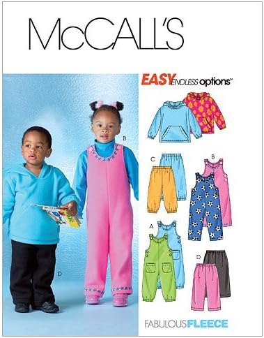 Amazon.com: McCall's Patterns M4644 Toddlers'/Children's Top, Jumpsuits ...