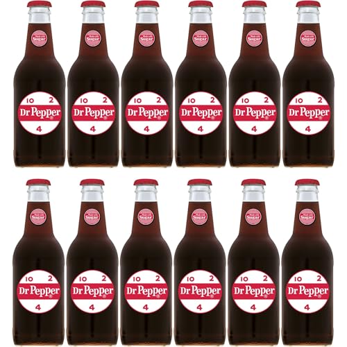 Image of Dr. Pepper Real Sugar Soda, 12 Ounce (12 Bottles)