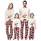 Yuragim Ensemble Pyjama Noël Famille, Manche Longue Vêtement De Noel Pyjama Famille Imprimé Renne Christmas Pyjama pour Femme Homme Garçon Fille Enfant Nouvel an Pyjamas Automne Hiver Costume Set