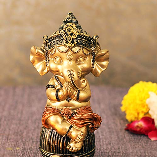 TIED RIBBONS Ganesh Idol para decoración del hogar Mandir mesa decoración - Ganesha Murti para regalo Cover