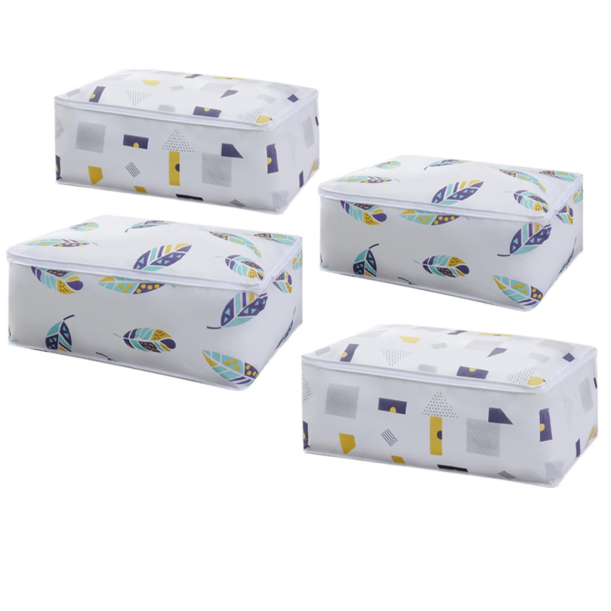 Bolsa de almacenamiento de ropa de cama VALICLUD pack de 4 organizadores plegables de armarios