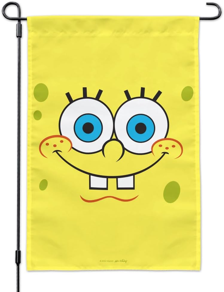 SpongeBob Smiling Face Garden Yard Flag