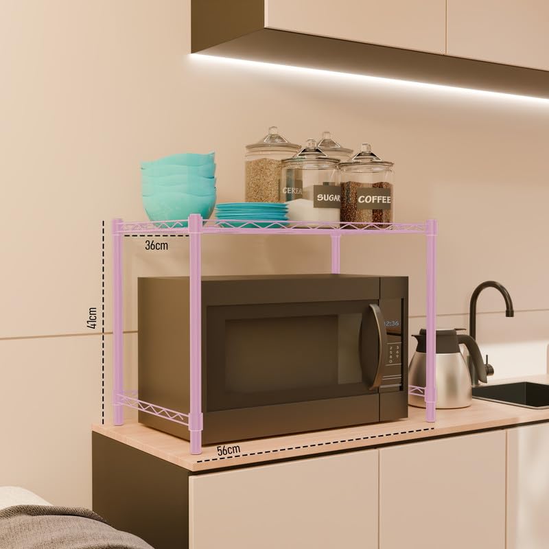 Image of 1-Shelve Heavy Duty Steel Storage Rack | Multipurpose Shelving Unit for Kitchen, Home & Utility