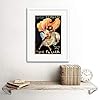 Wee Blue Coo Theatre Loie Fuller Folies Bergere Cabaret Music Paris Framed Wall Art Print #1