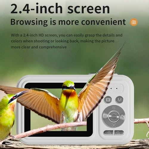 Appareil photo numérique 48 MP écran IPS 2,4 pouces et flash