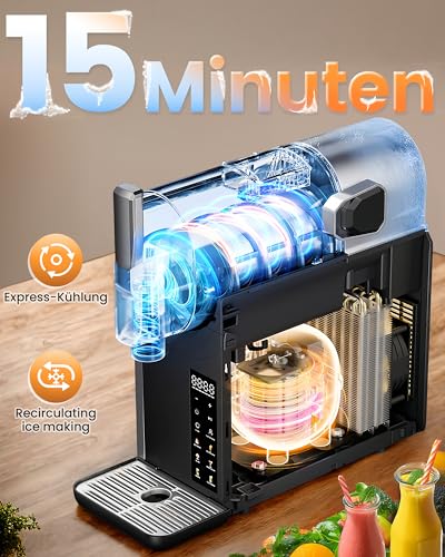 Slush Maschine ohne Eis, EASTPLUS NEU 2025 – Slushie Maker 2 L mit Schnellgefrierung, 6 Programmen & Selbstreinigung – Für Slushies, Margaritas, Milchshakes & mehr – Bild 4
