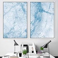 2 Piece Framed Canvas Wall Art Organic Fluids Canvas Prints Home Artwork Decoration for Living Room,Bedroom - 16