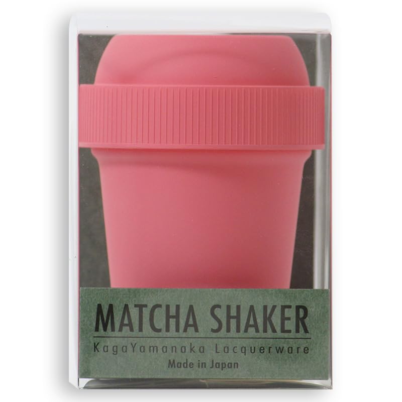Miniatura 7 de Pink Matcha Shaker  Lacquerware tradicional  Batido rápido y fácil de 11 segundos  Capacidad de 1.69 onzas líquidas con cuchillas mezcladoras  Hecho