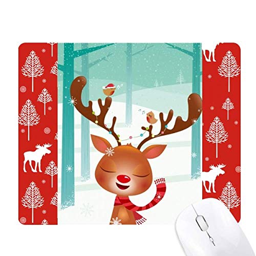 Souris Noël woods forêt figurines de cerf miniature décoration table hivernale