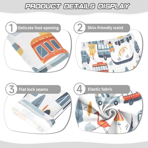 Toddler Girls Leggings Printed Yoga Pants Leggings Cars Flamingos for Kids3