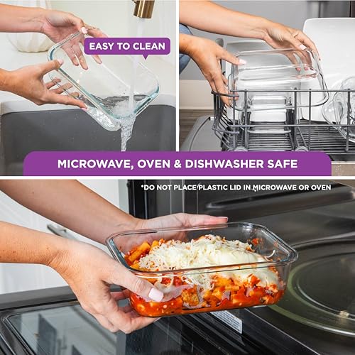Image of HOLDN' STORAGE Vacuum Food Storage Containers, Set of 10 Glass Containers with Electronic & Manual Pump - Keep Food Fresh Longer, BPA-Free Glass, Leak-Proof, Ideal for Meal Prep, Marinating