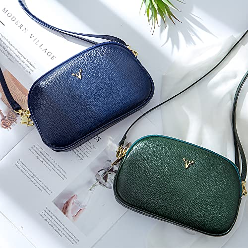 Small Crossbody Bags Genuine Leather Shoulder Handbags Trendy Design Cellphone Purses for Women and Girls4