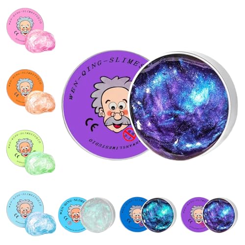 ハンドガムスライム 【正規品】1個入 スライム ハンドガムクリア シンキングパティ slime 液体ガラススラッジ クリスタルストレス解消パテ スクイーズ玩具 手作りのおもちゃ 子供と大人用 付属品は含まれません (パープルカメレオン)