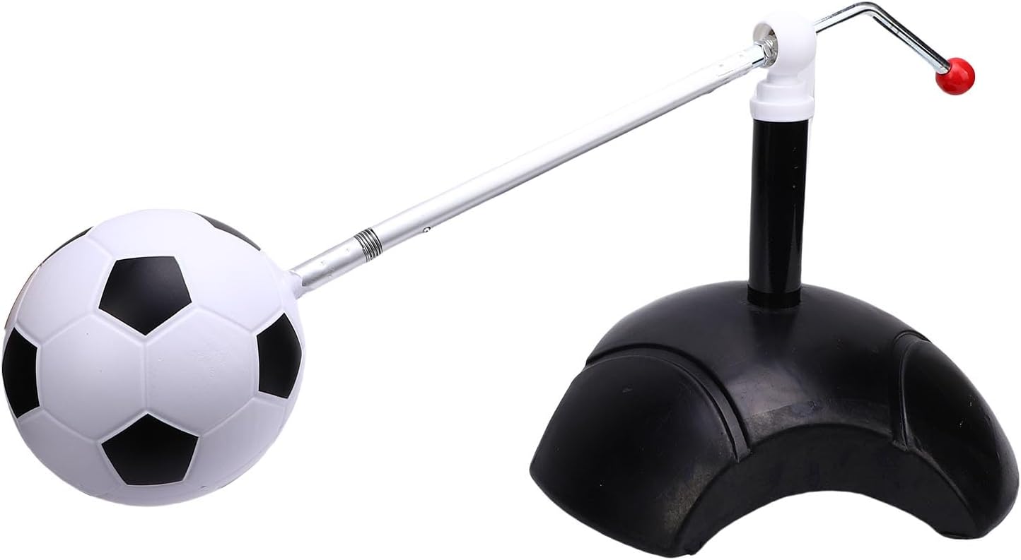 Soccer Kick Trainer, Iron Pipe with Foam Ball for Technical Skill Practice, Portable Soccer Training Equipment for All Ages and Athletes