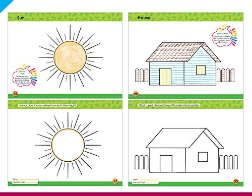 Image of Woodsnipe Colouring Books Combo Pack for Preschool Ages 2 to 5| Introduction to Colours, Pencil Control with Pattern, Lines, Curves| Simple to 3D objects, Shapes, Patterns. Develops Fine Motor Skills