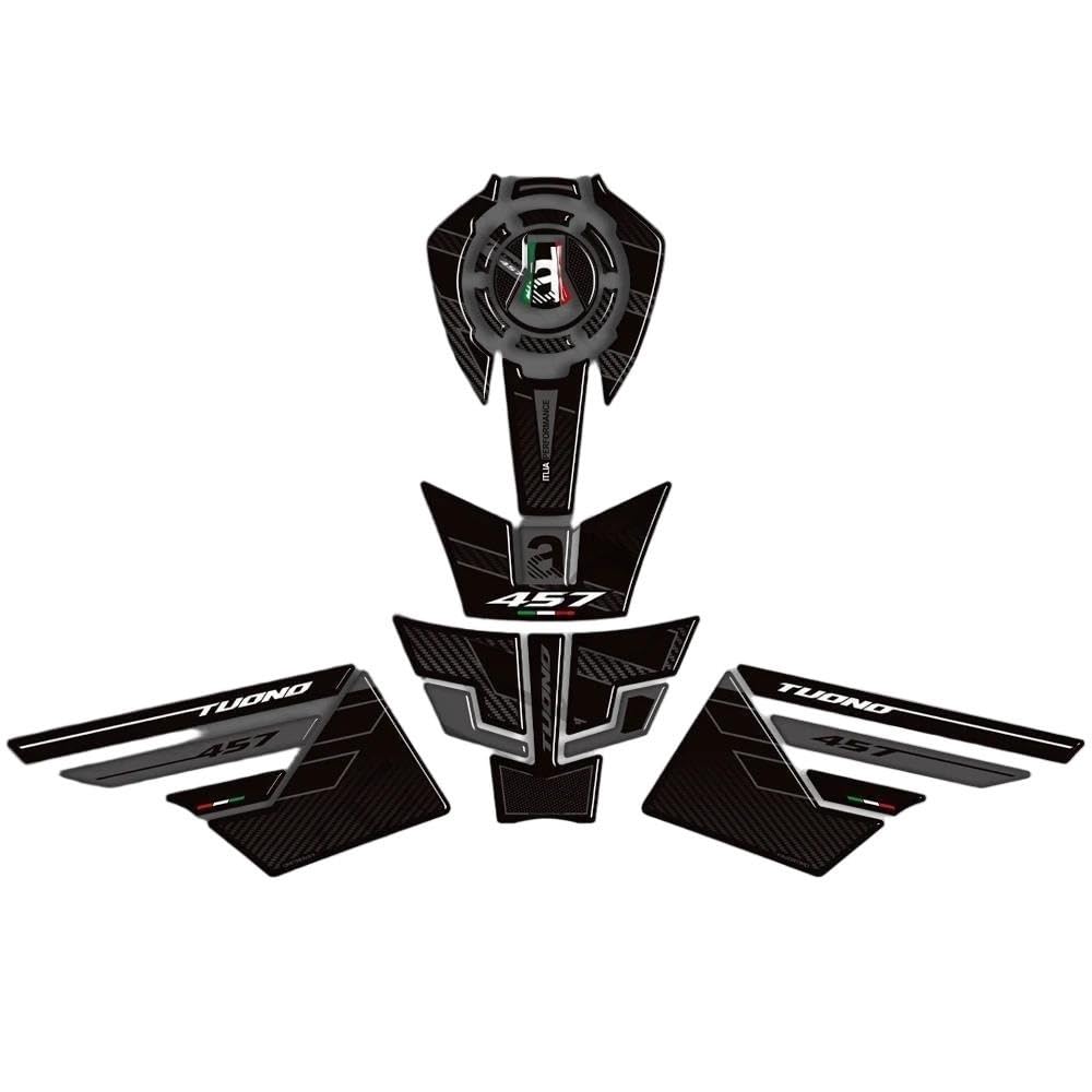 Autocollant pour réservoir Aprilia Tuono 457 2025 2026 film noir
