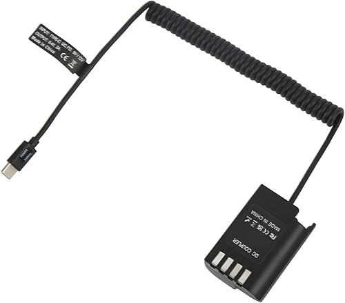 DMW DCC17 Acoplador de CC DMW BLK22 Batería ficticia para Lumix S5 DCS5 DCS5K GH5M2 GH6 Cámara Digital, Tipo C a BLK22 Adaptador de Alimentación de DMW DCC17 Acoplador de CC DMW BLK22 Batería ficticia para Lumix S5 DCS5 DCS5K GH5M2 GH6 Cámara Digital, Tipo C a BLK22 Adaptador de Alimentación de