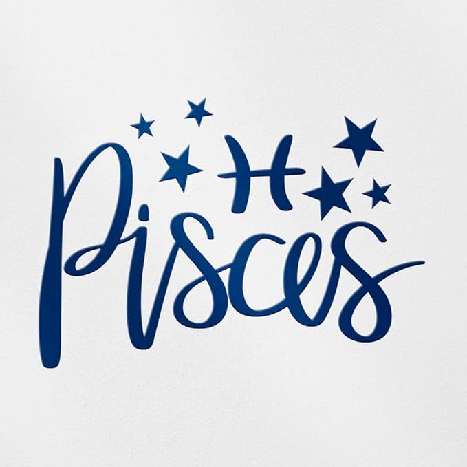 Decal Stickers of Pisces (Navy Blue) (Set of 2) Premium Waterproof Vinyl Decal Stickers for Laptop Smartphone Car Dirt Bike Wall Room Mason Jar Bathtub Door Skateboard Console - ANDsticg92634AB