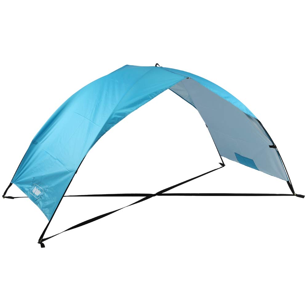 Pare-Soleil d'extérieur Double Pliable, revêtement argenté en Polyester, Tente de Plage de Sable Pratique, auvent pour Utilisation en Vacances à la Plage