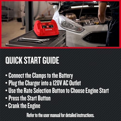 CRAFTSMAN 6A Car Battery Charger & Maintainer, 6V/12V – CMXCESM253 - image 4