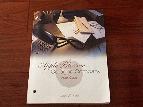 Apple Blossom Cologne Company: Audit Case: Paul, Jack: 9780072844504: Books - Amazon.ca