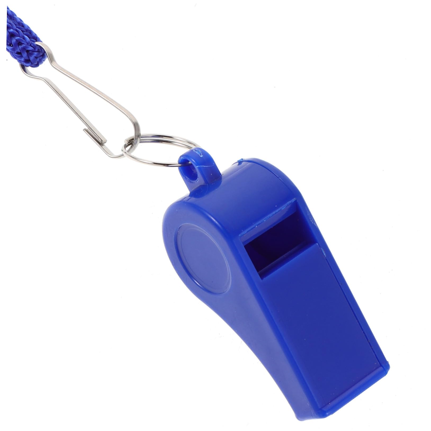 Mikikit 36 Pezzi Fischietti in Plastica con Laccetto Fischietto Emergenza con Suono Forte e Nitido per Arbitri Sportivi Escursionismo Campeggio Calcio e attività Outdoor Blu