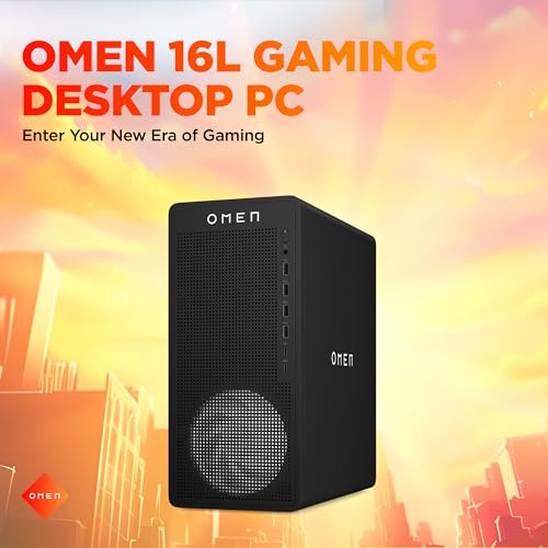 Image of HP Omen 16L Gaming Desktop AMD Ryzen 7 8700F, 8GB NVIDIA GeForce RTX 5060 (16GB DDR5, 1TB SSD) Win11, M365 Basic(1yr)*MSO 2024, Black Metal, 5.61kg, TG03-0001in