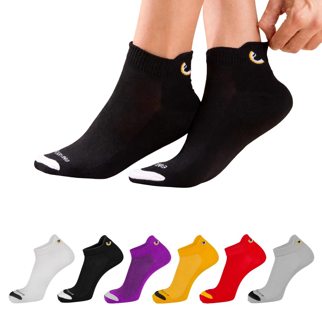 sockscarving feel the comfort Women Ankle Length Cotton Socks, Cute Cartoon Eye Design Low Cut No Show Socks, Breathable Soft Stretch Casual Sports Socks for Running, Gym, Everyday Use, Comfort Socks-picture-28