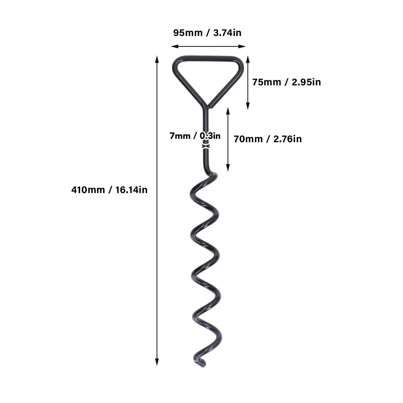 Kit Ancora Per Trampolino - 6 Pezzi Con Cinghie, Galvanizzato, Anti-vento