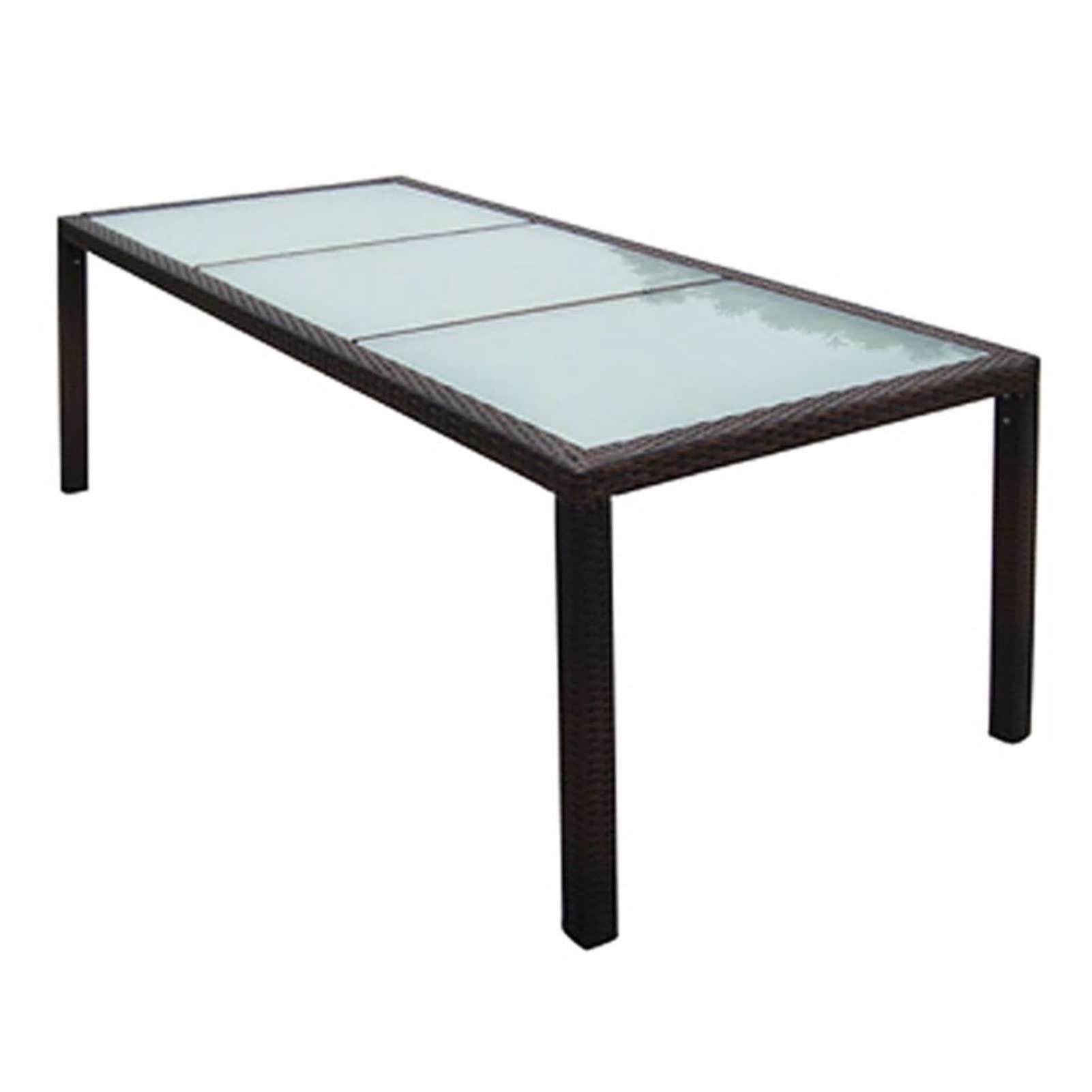 Set Comedor de jardín 9 Piezas y Cojines Mesa y sillas terraza Exterior Garden Furniture Muebles Jardin Conjunto Mesa y sillas Jardin ratán sintético marrón