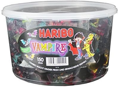 Haribo Gummi Candy - VAMPIRES (Tub 150 pieces) by Vampires