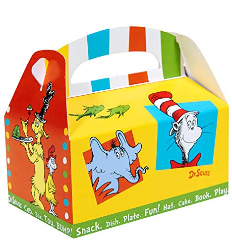BirthdayExpress Dr Seuss Cat in The Hat Party Supplies - Empty Favor Boxes (4)