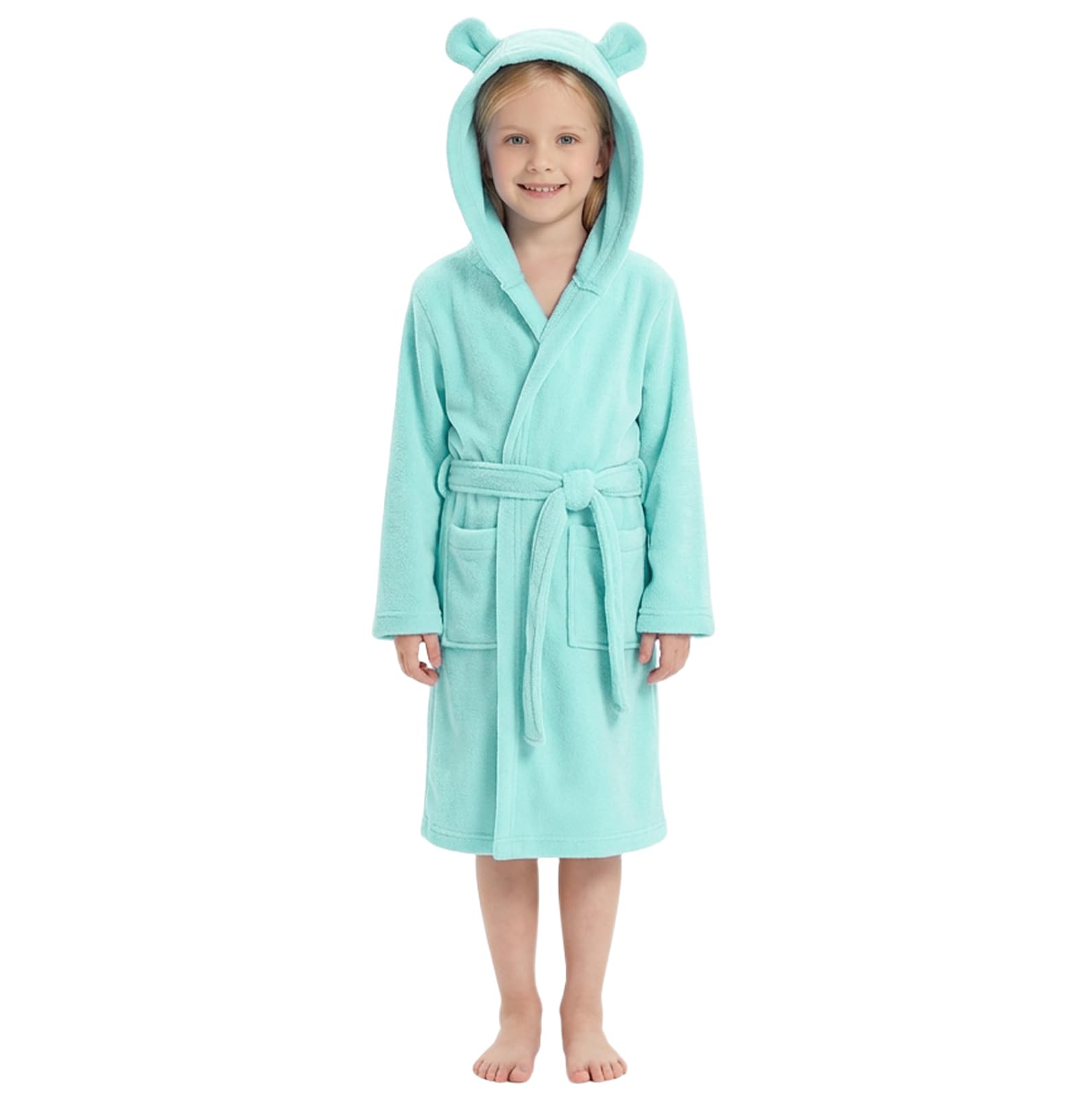 WYTbaby Accappatoio Bambini Personalizzato Con Cappuccio 100% Cotone Spugna