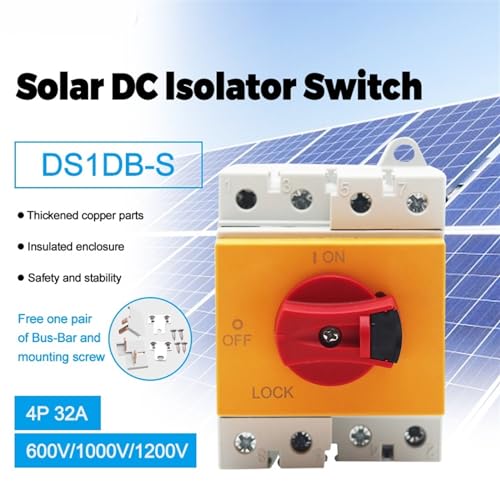Interrupteur sectionneur solaire CC 32A 1200V pour couper les arcs électriques