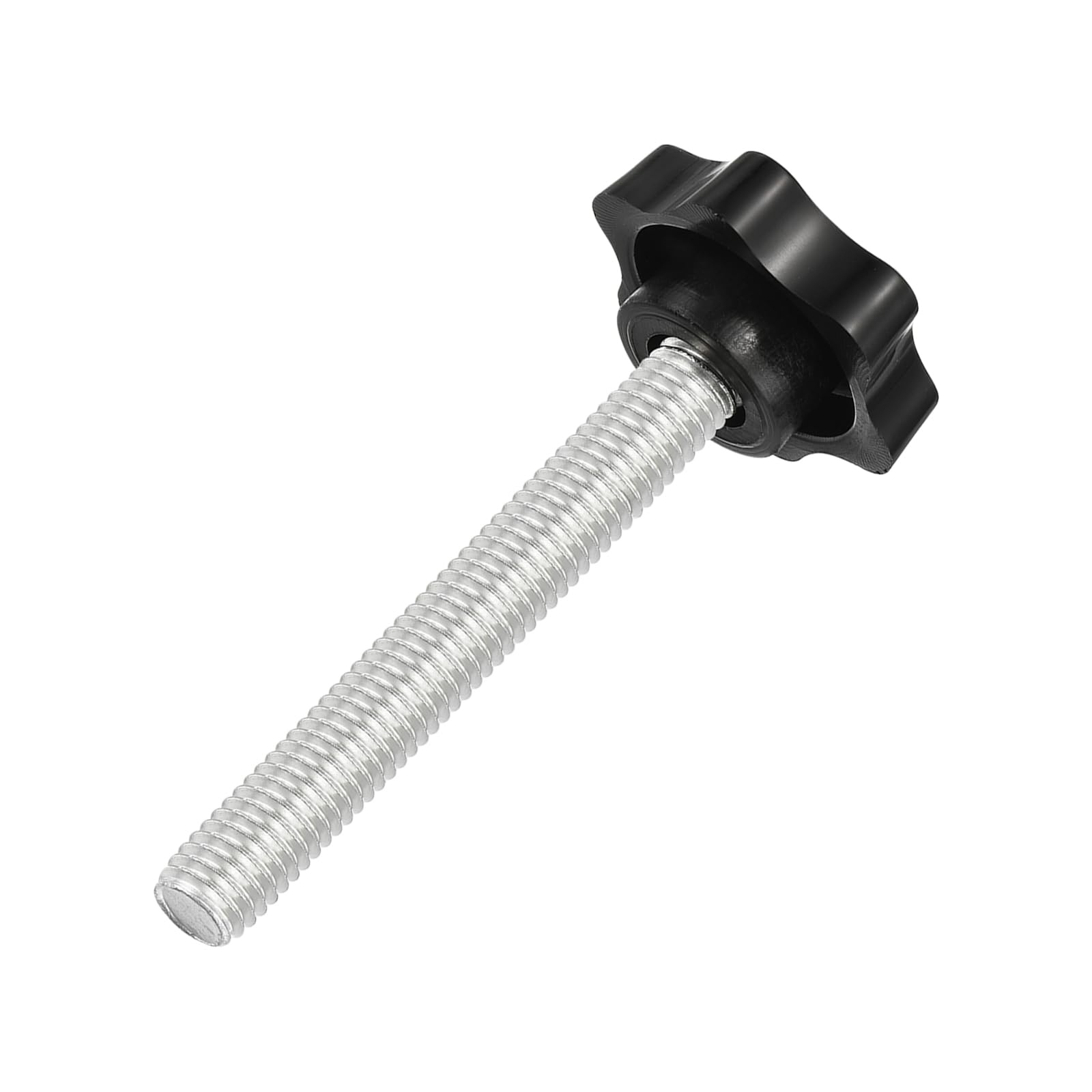 uxcell 1Pcs Star Knobs, M10x70mm Plastic Hex Shaped Clamping Handle Screw Knobs, Hand Tightening Star Screw Knob for Machinery Umbrella Base
