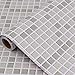 Hode Mosaïque Papier Adhesif pour Cuisine Carrelage Murs Salle Bains Meubles Stickers Autocollant Imperméable Auto-adhésif 40X300cm