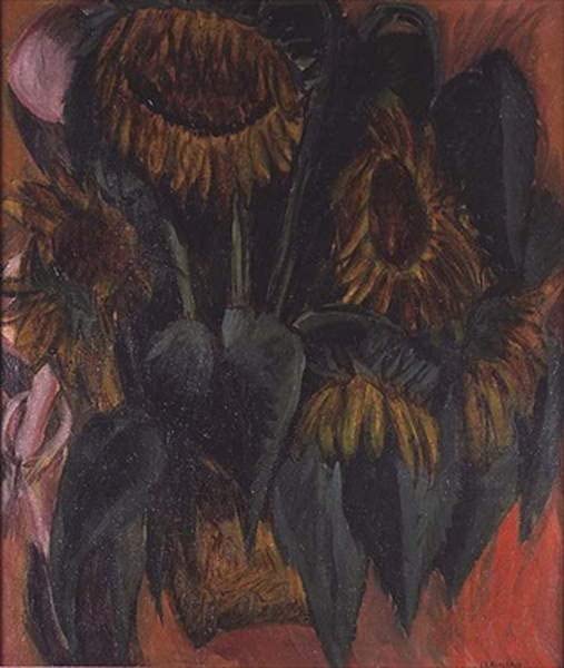 Affiches et Gravures Tournesols Ernst Ludwig Kirchner Toile Peinture Salon Modern