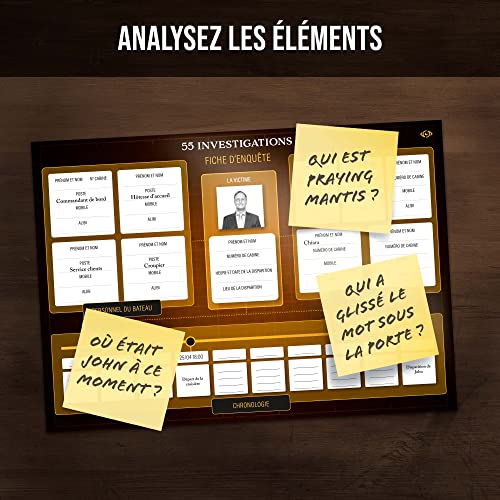 Dossiers Criminels - Disparition Aux Caraïbes : John Leblanc Est Porté Disparu - Jeu de Societe Escape Game - Jeu d’Enquête Immersif et Collaboratif, 1-6 Joueurs – Image 5