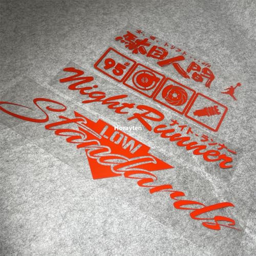 Image of Car Stickers for Night Runner Low Standards 95# Turbo Decal Auto Rear Windshield Window Tape 1 Set (Red)