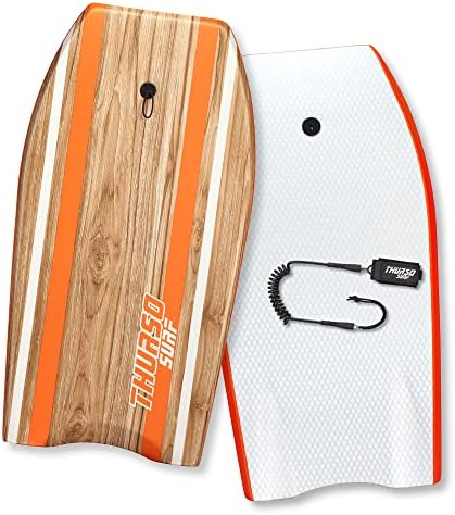 THURSO SURF Quill 42'' Bodyboard Body Boards Perfect for Kids and Adults for Beach and Pool Fun Lightweight & Durable EPS Core Ideal for Wave Riding and Bodyboarding Tangerine
