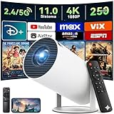 【Android 11.0】KACOTA Mini Proyector 4K Portátil 2026, Pantalla de 150 pulgadas, 250ANSI/10000 lúmenes, Soporte 4K,...